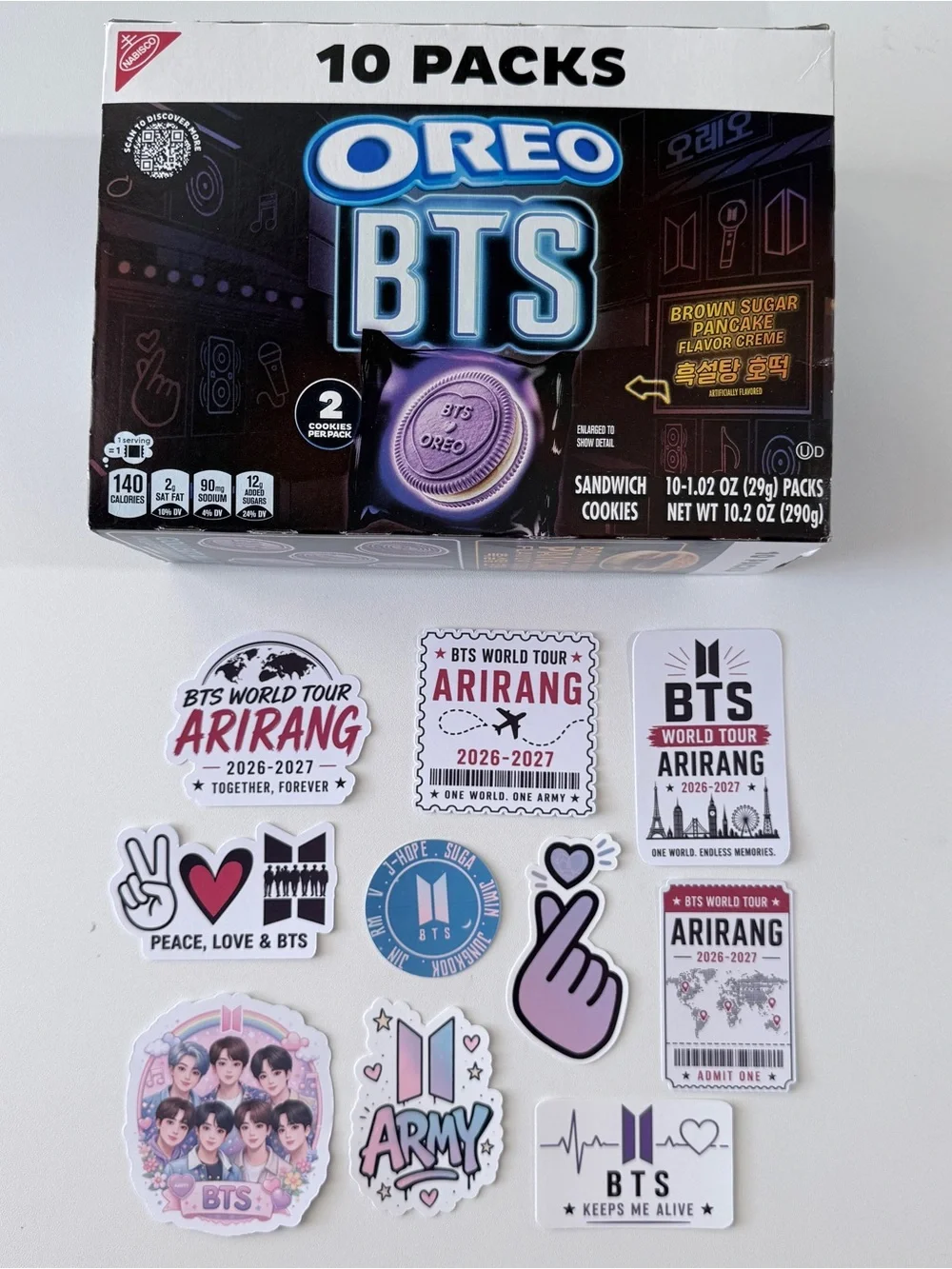 OREO BTS Snack Pack & 10 stickers